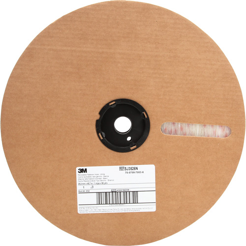 Fastener, Loop, 50 yds x 5/8", Adhesive, White Rideout Tool & Machine Inc.