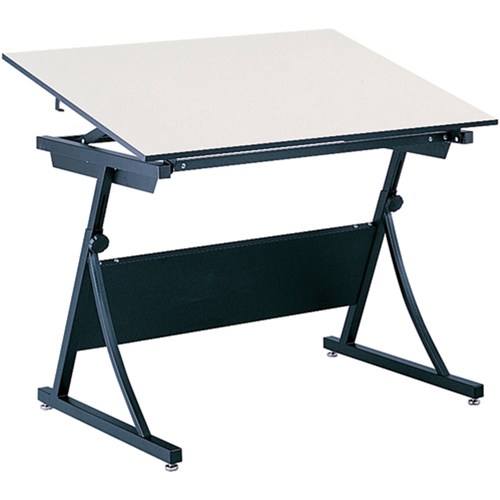 PlanMaster Height-Adjustable Drafting Table, 43" W x 29-1/2" - 37-1/2" H, Black Rideout Tool & Machine Inc.