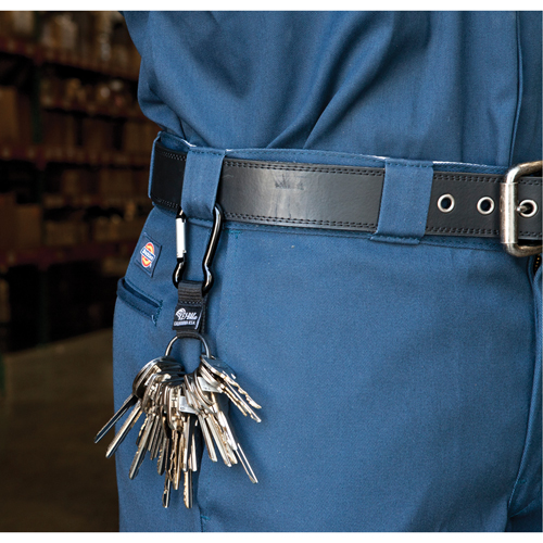 Split Ring Key Holder, Zinc Alloy Metal, 4-1/2" Cable, Carabiner Attachment Rideout Tool & Machine Inc.