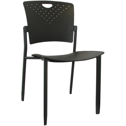 Chaises empilables MaxX StaxX, Polypropyl&egrave;ne, Hauteur 17-1/4", Capacit&eacute; 275 lb, Noir Rideout Tool & Machine Inc.