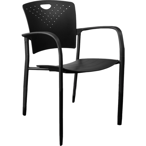 Chaises empilables MaxX StaxX, Polypropyl&egrave;ne, Hauteur 17-1/4", Capacit&eacute; 275 lb, Noir Rideout Tool & Machine Inc.
