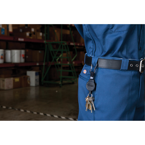 Mid6 Series Mid Size Retractors #6, Polycarbonate, 36" Cable, Belt Clip Attachment Rideout Tool & Machine Inc.