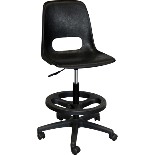 Tabouret avec dossier pour classe de s&eacute;rie 800, Mobile, Ajustable Hauteur, Capacit&eacute; 250 lb Rideout Tool & Machine Inc.