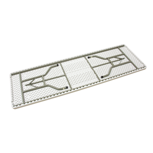 Table pliante, Rectangulaire, 96" l x 30" la, Poly&eacute;thyl&egrave;ne, Blanc Rideout Tool & Machine Inc.