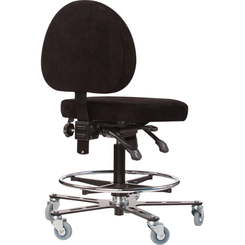 Si&egrave;ges ergonomiques pour le soudage TF180, Su&egrave;de, Noir, Capacit&eacute; 300 lb Rideout Tool & Machine Inc.