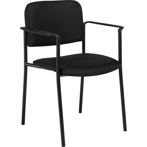 Chaises empilables, Tissu, Hauteur 32", Capacit&eacute; 300 lb, Noir Rideout Tool & Machine Inc.