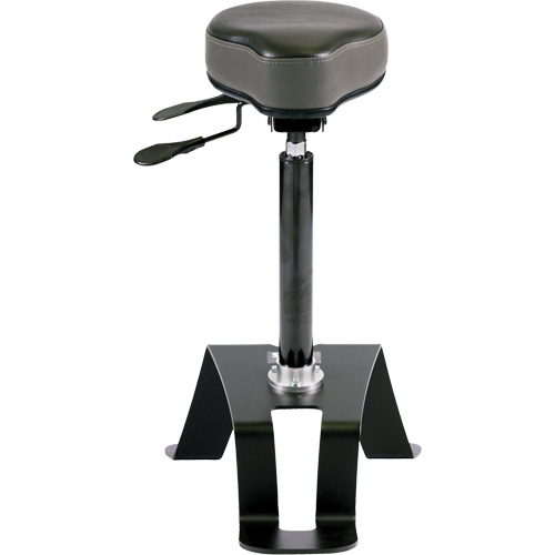 Chaise ergonomique assis-debout TA180, Vinyle Si&egrave;ge, Noir Rideout Tool & Machine Inc.