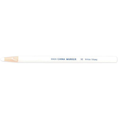 Marqueur gras Dixon blanc, Blanc Rideout Tool & Machine Inc.