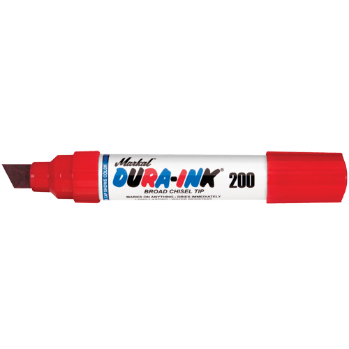 Dura-Ink&reg; Marker #200, Chisel, Red Rideout Tool & Machine Inc.