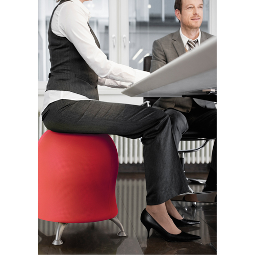 Chaise sph&eacute;rique Zenergy, Tissu, Rouge, Capacit&eacute; 250 lb Rideout Tool & Machine Inc.
