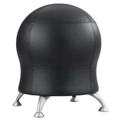 Zenergy Ball Chair, Vinyl, Black, 250 lbs. Capacity Rideout Tool & Machine Inc.