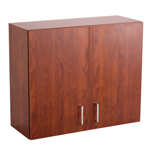 Modular Wall Cabinet, 30" H x 36" W x 15" D, 1 Shelves, Melamine, Mahogany Rideout Tool & Machine Inc.