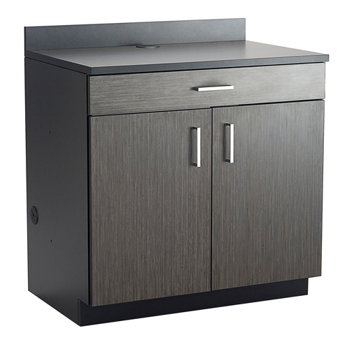 Armoire modulaire de base, M&eacute;lamine, 39" h x 36" la x 25" P, Nuit d'Asie/noir Rideout Tool & Machine Inc.