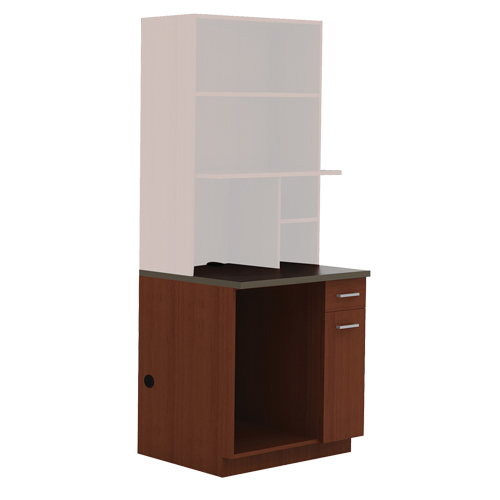 Armoire modulaire, M&eacute;lamine, 39" h x 36" la x 25" P, Acajou Rideout Tool & Machine Inc.