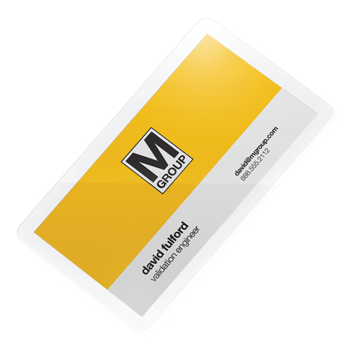Pochettes lamin&eacute;es pour cartes d'affaires Swingline UltraClear Rideout Tool & Machine Inc.