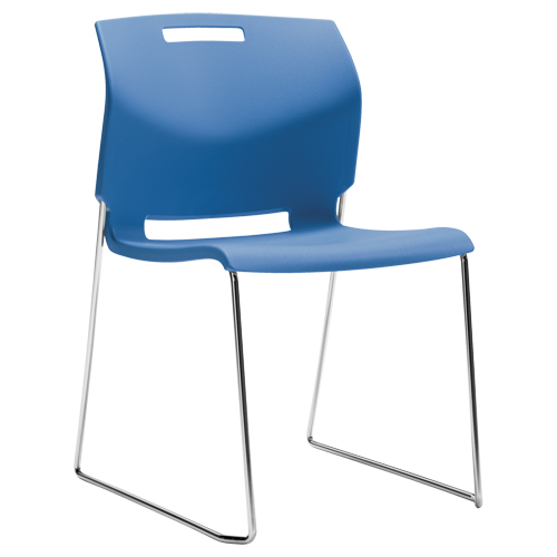 Chaise, Plastique, Hauteur 32-1/2", Capacit&eacute; 300 lb, Bleu Rideout Tool & Machine Inc.