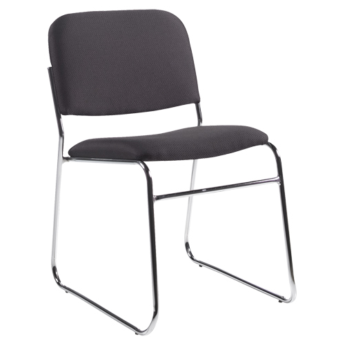 Armless Chair, Fabric, 30" High, 200 lbs. Capacity, Black Rideout Tool & Machine Inc.