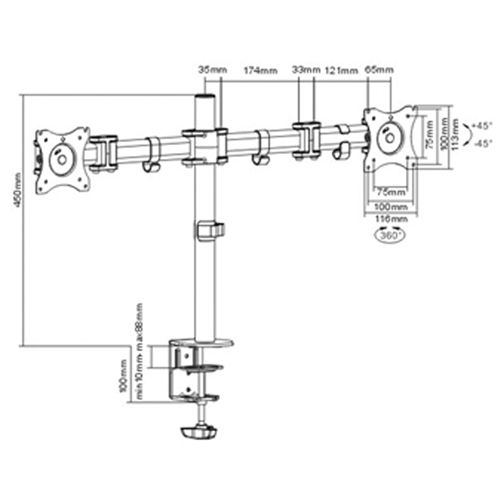 ActivErgo Dual Monitor Arm Rideout Tool & Machine Inc.
