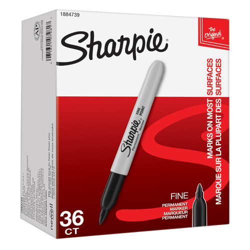 Permanent Marker, Fine, Black Rideout Tool & Machine Inc.