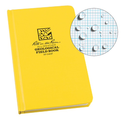 Bound Book, Hard Cover, Yellow, 160 Pages, 4-5/8" W x 7-1/4" L Rideout Tool & Machine Inc.