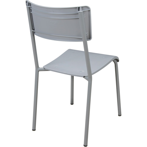 Chaises empilables Ventura, Polypropyl&egrave;ne, Hauteur 36", Capacit&eacute; 300 lb, Gris Rideout Tool & Machine Inc.