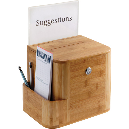 Bamboo Suggestion Box Rideout Tool & Machine Inc.