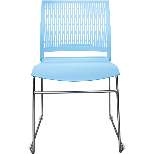 Activ Series Stacking Chairs, Polypropylene, 32-3/8" High, 275 lbs. Capacity, Blue Rideout Tool & Machine Inc.