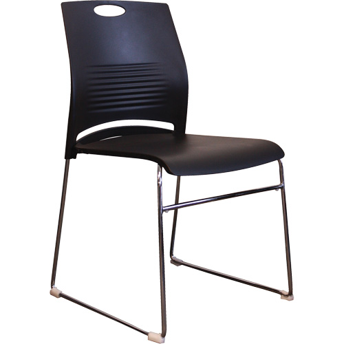 Activ Series Stacking Chairs, Plastic, 23" High, 275 lbs. Capacity, Black Rideout Tool & Machine Inc.