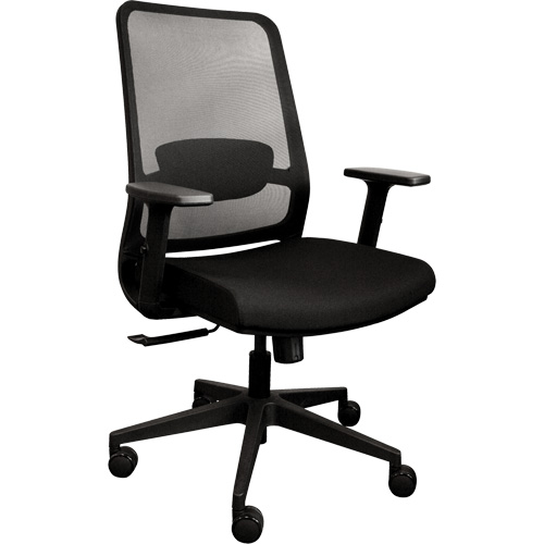 Activ Series Synchro-Tilt Office Chair, Fabric/Mesh, Black, 275 lbs. Capacity Rideout Tool & Machine Inc.
