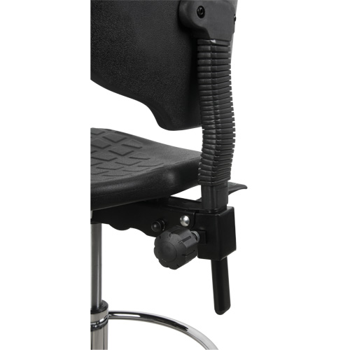 Heavy-Duty Ergonomic Stool, Stationary, Adjustable, 39” - 48”, Polyurethane Seat, Black Rideout Tool & Machine Inc.