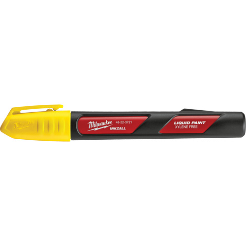 Inkzall Paint Marker, Liquid, Yellow Rideout Tool & Machine Inc.