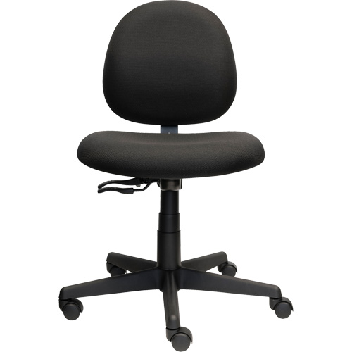 Chaise de travail &agrave; dossier bas Aspen, Tissu, Noir, Capacit&eacute; 275 lb Rideout Tool & Machine Inc.