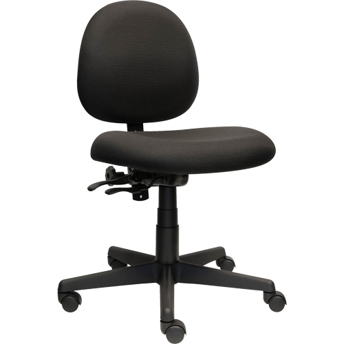 Chaise de travail &agrave; dossier bas Aspen, Tissu, Noir, Capacit&eacute; 275 lb Rideout Tool & Machine Inc.