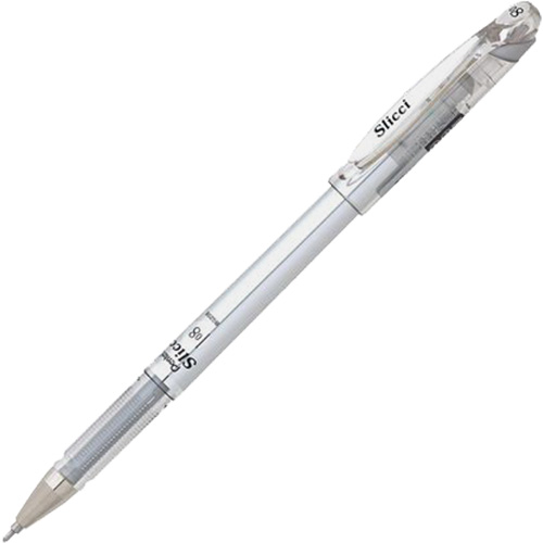 Slicci Metallic Gel Pen, Silver, 0.8 mm Rideout Tool & Machine Inc.