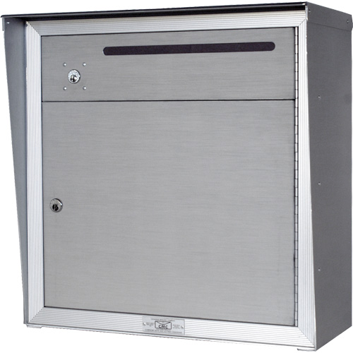 Boîte de collecte, Fixation Mural, 12-3/4" x 16-3/8", 2 portes, Aluminium Rideout Tool & Machine Inc.