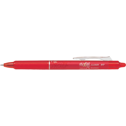 Frixion Point Clicker Pen, Red, 0.7 mm, Retractable Rideout Tool & Machine Inc.