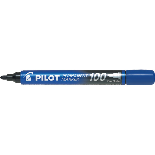 Series 100 Permanent Marker, Blue, Bullet Tip Rideout Tool & Machine Inc.