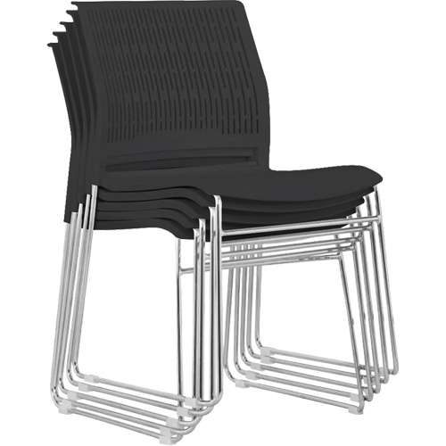 Chaises empilables, Polypropyl&egrave;ne, Hauteur 32-3/8", Capacit&eacute; 250 lb, Noir Rideout Tool & Machine Inc.
