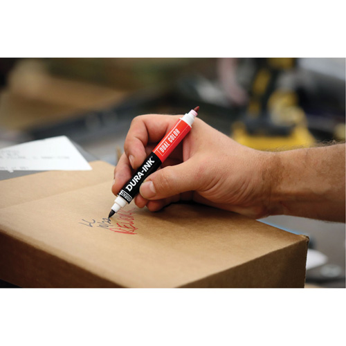 Markal&reg; Dura-Ink&reg; Dual Colour Permanent Ink Marker, Black/Red, Bullet Tip Rideout Tool & Machine Inc.