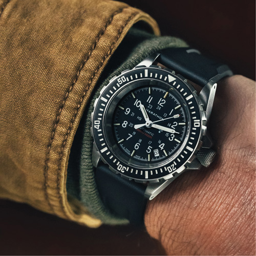 Large Diver's Automatic Watch, Digital, Battery Operated, 41 mm, Black Rideout Tool & Machine Inc.