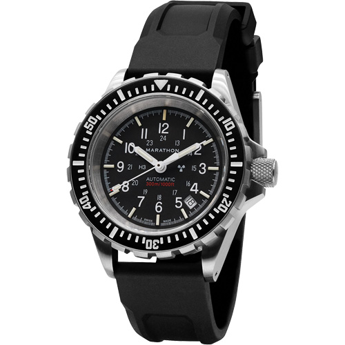 Large Diver's Automatic Watch, Digital, Battery Operated, 41 mm, Black Rideout Tool & Machine Inc.