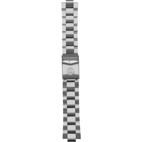 Grande montre automatique de plong&eacute;e avec feuille d'&eacute;rable gris et bracelet en acier inoxydable, Num&eacute;rique, &agrave; piles, 41 mm, Argent Rideout Tool & Machine Inc.