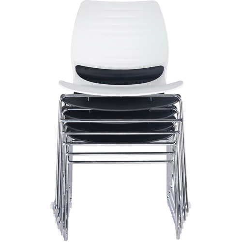 Stacking Chairs, Polypropylene, 32" High, 250 lbs. Capacity, Black Rideout Tool & Machine Inc.
