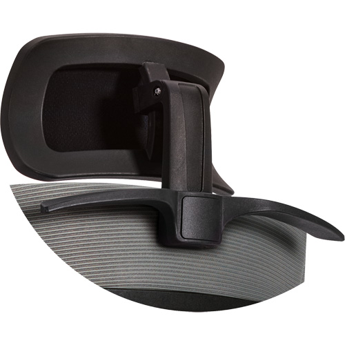 Appui-t&ecirc;te r&eacute;glable avec porte-manteau Rideout Tool & Machine Inc.