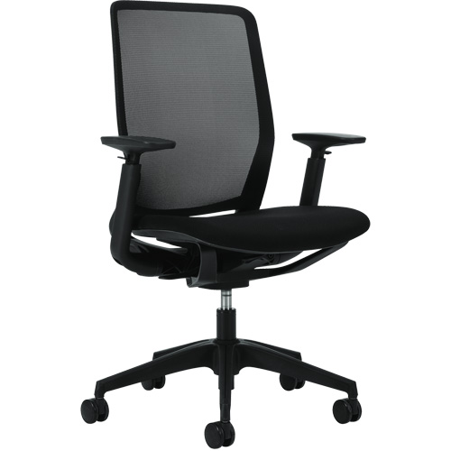 Kody High-Back Synchro-Tilter Chair, Mesh, Black, 300 lbs. Capacity Rideout Tool & Machine Inc.