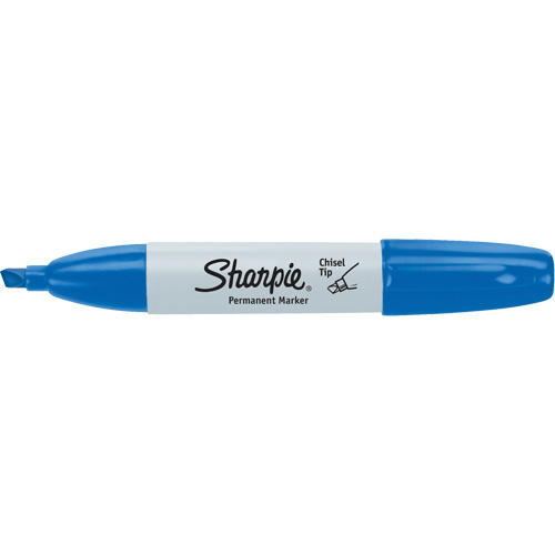 Permanent Marker, Blue, Chisel Tip Rideout Tool & Machine Inc.