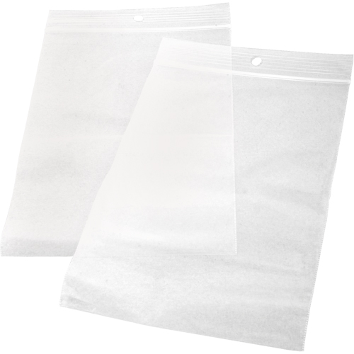 Zipper Storage Bags, Reclosable, 20" x 20", 2 mils Rideout Tool & Machine Inc.