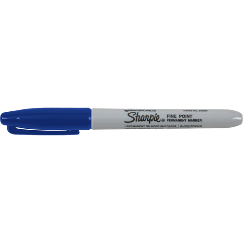 Marqueurs permanents - #15, Fin, Bleu Rideout Tool & Machine Inc.