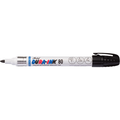 Marqueur permanent Dura-Ink 80, Moyen, Noir Rideout Tool & Machine Inc.