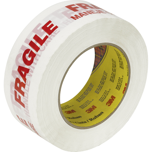 Scotch&reg; 3771 Box Sealing Tape with Message, Hot Melt Adhesive, 2 mils, 48 mm (1-22/25") x 100 m (328') Rideout Tool & Machine Inc.